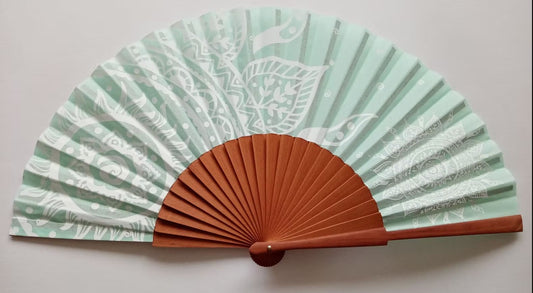 VLC HAND FANS Fan and Leather Case